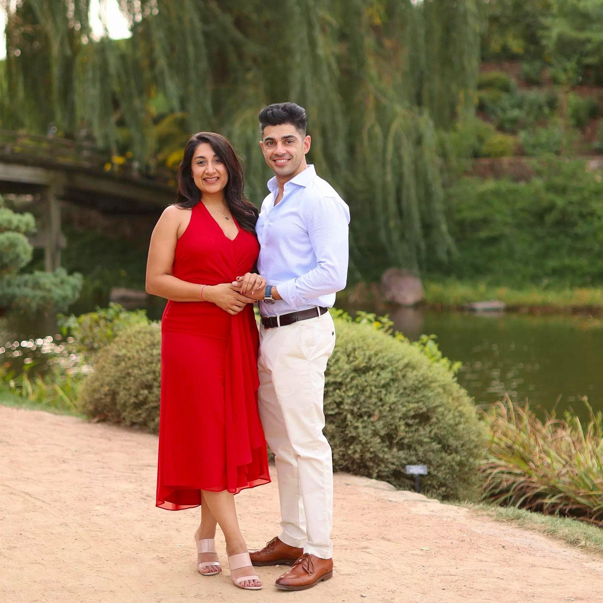 Admiring the beautiful botanical gardens of Chicago