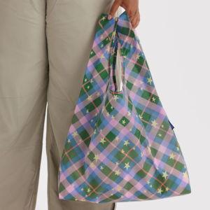 Standard Baggu Green Star Plaid - Baggu
