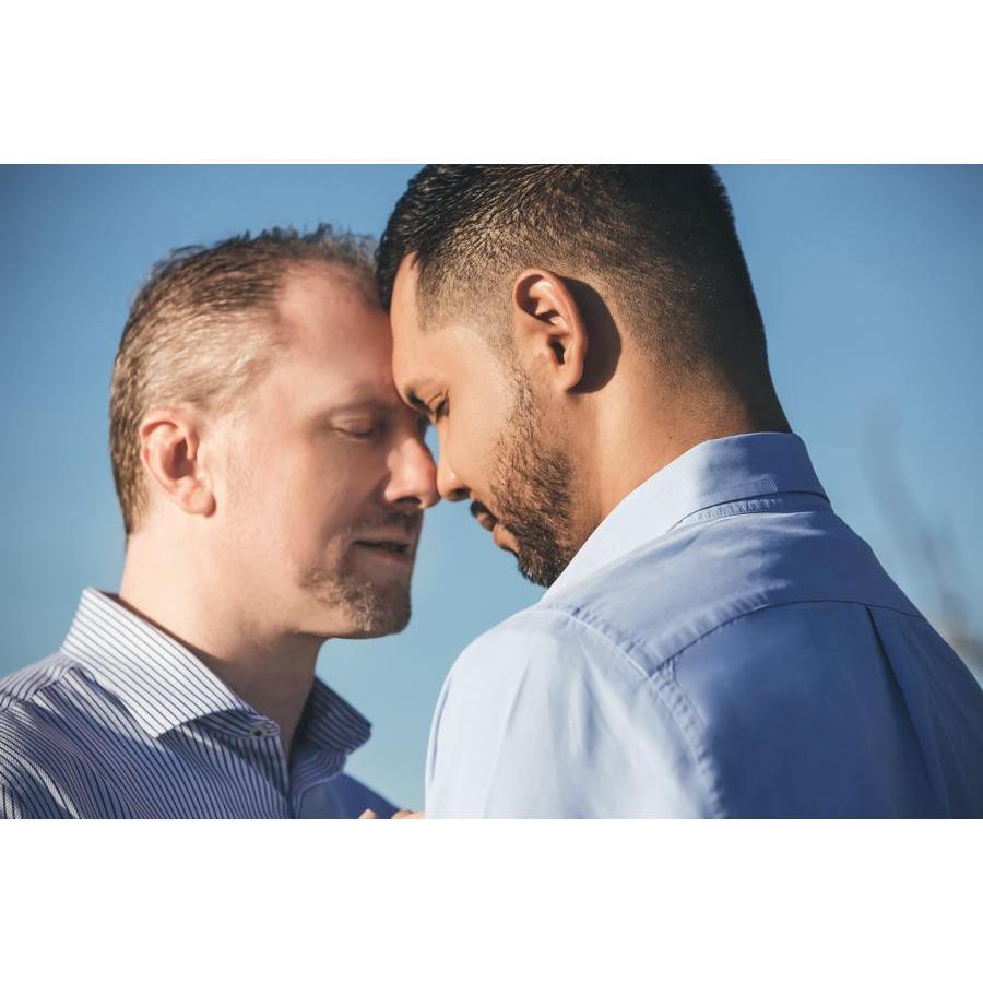 An anniversary photo shoot of Pedro and Jon