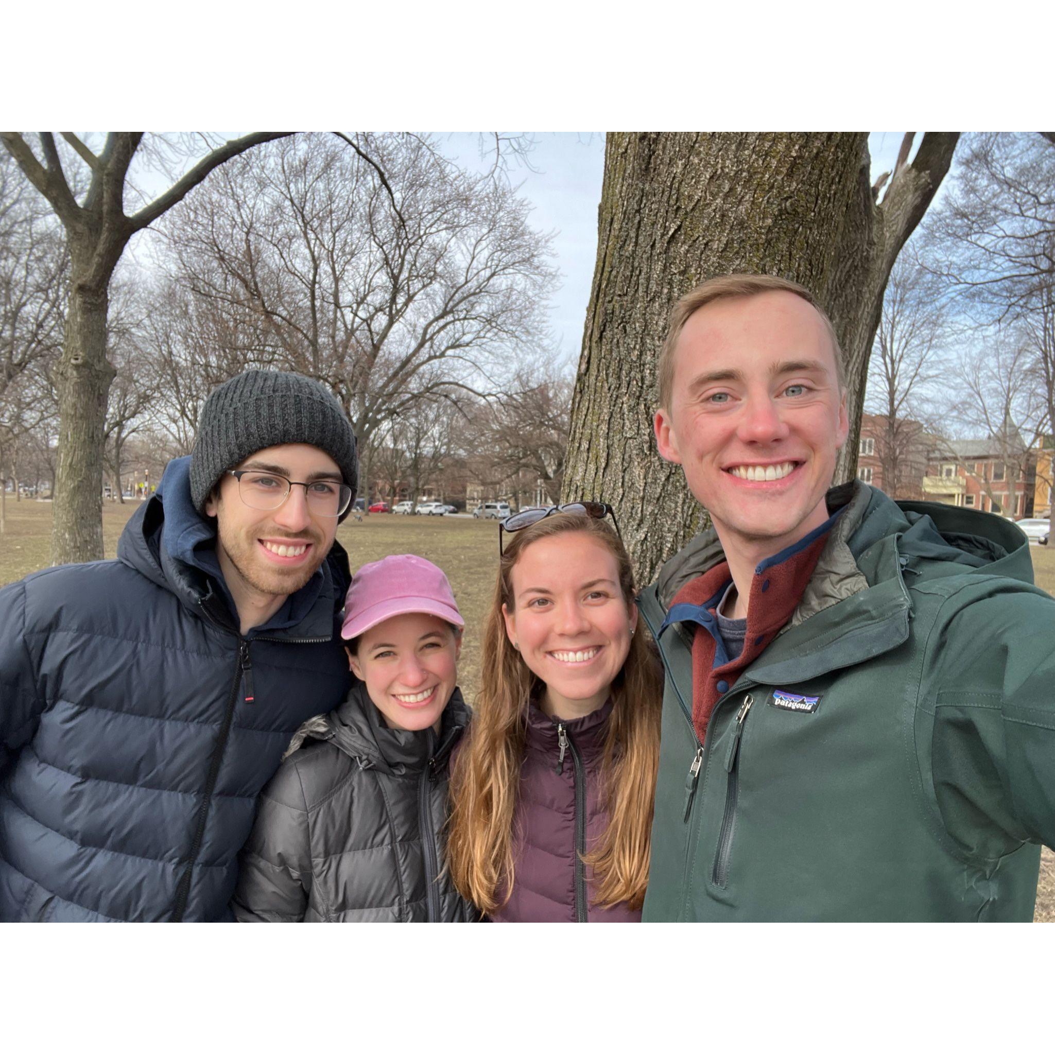 Visiting our friends Sydney and Brett in Chicago - 2023