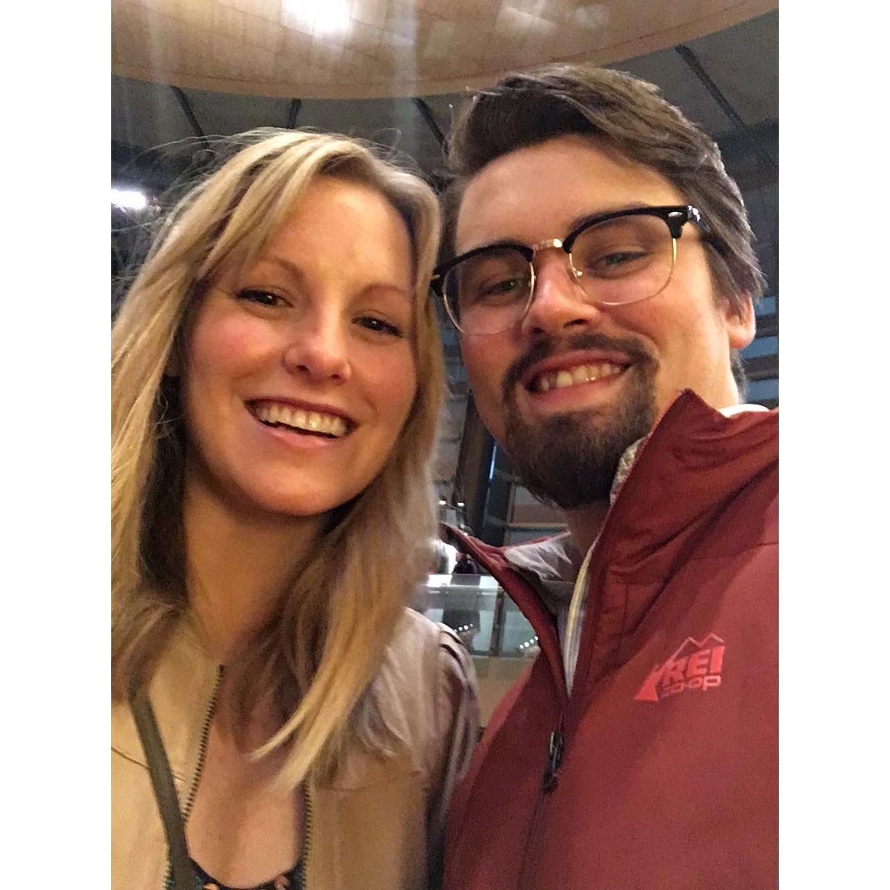 At Benaroya Hall - the night we got engaged!