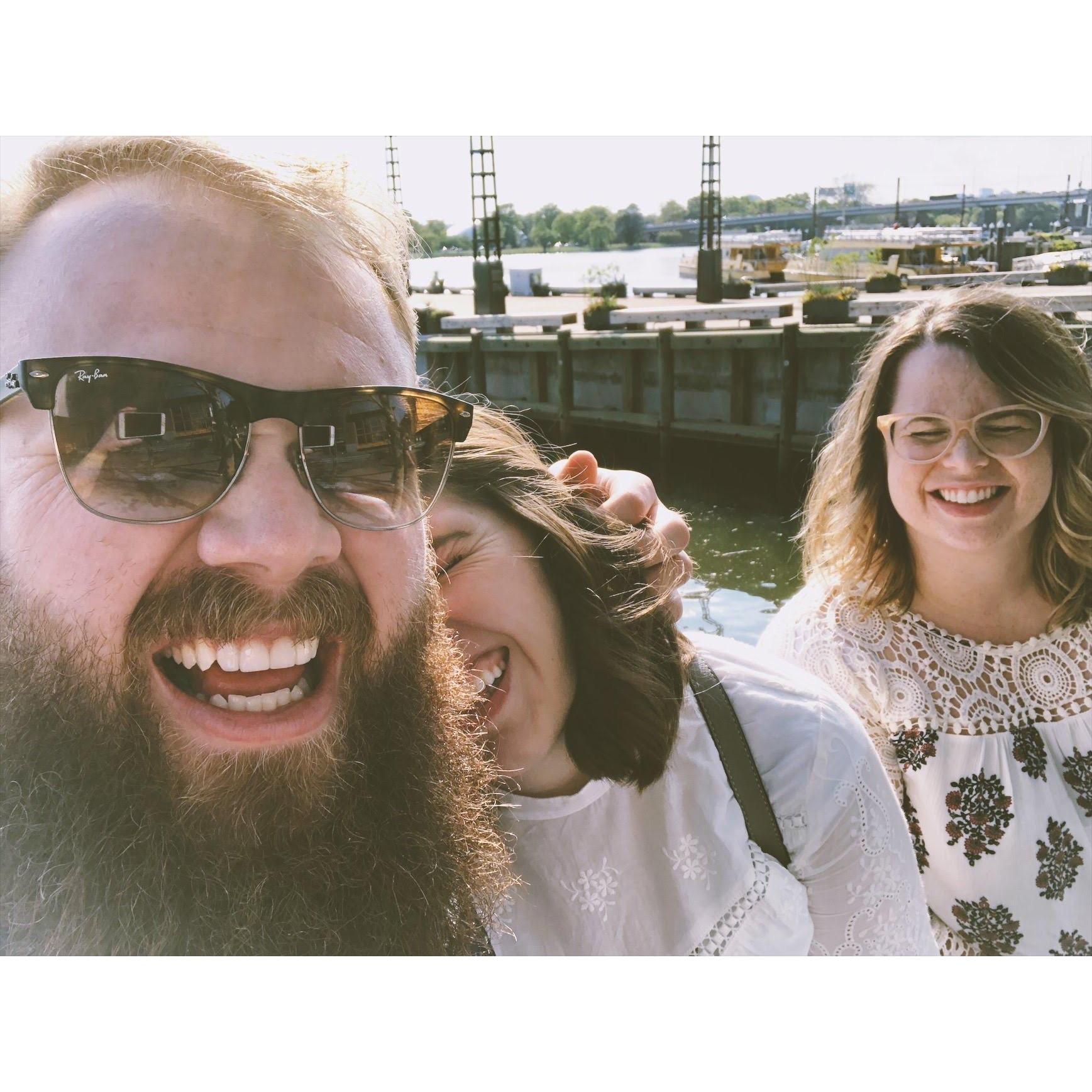 Our first trip back east together! Also pictured is Reed's older sister Anna. We loved spending time in DC with her.