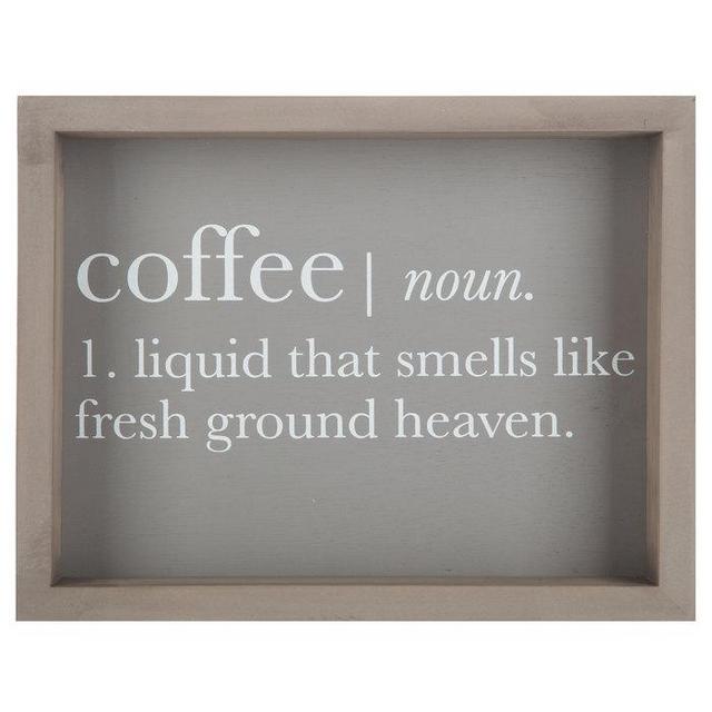 Coffee Definition Wood Wall Decor