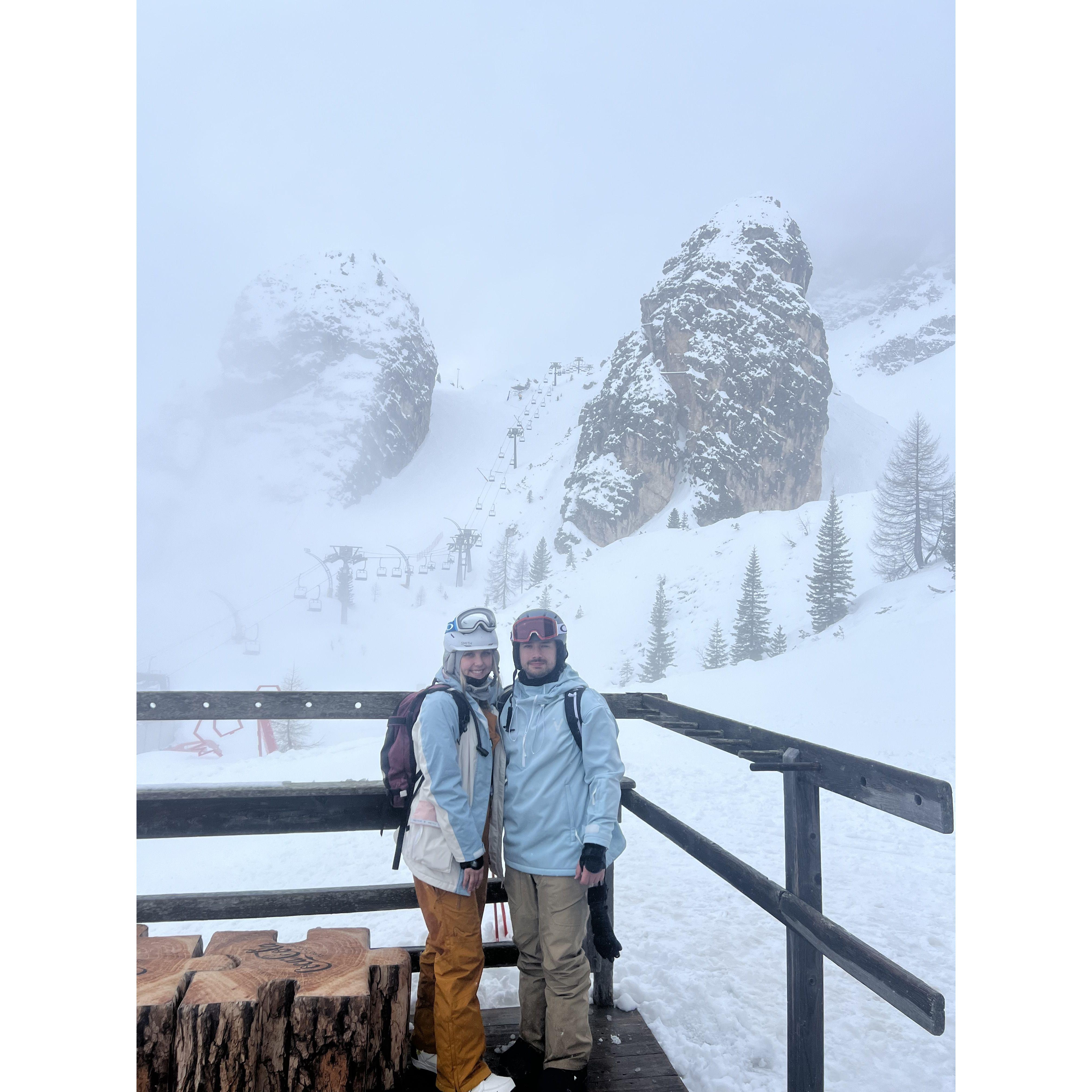 Our snowboarding trip in the Dolomites, Italy!