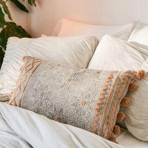 Geo Tufted Bolster Pillow