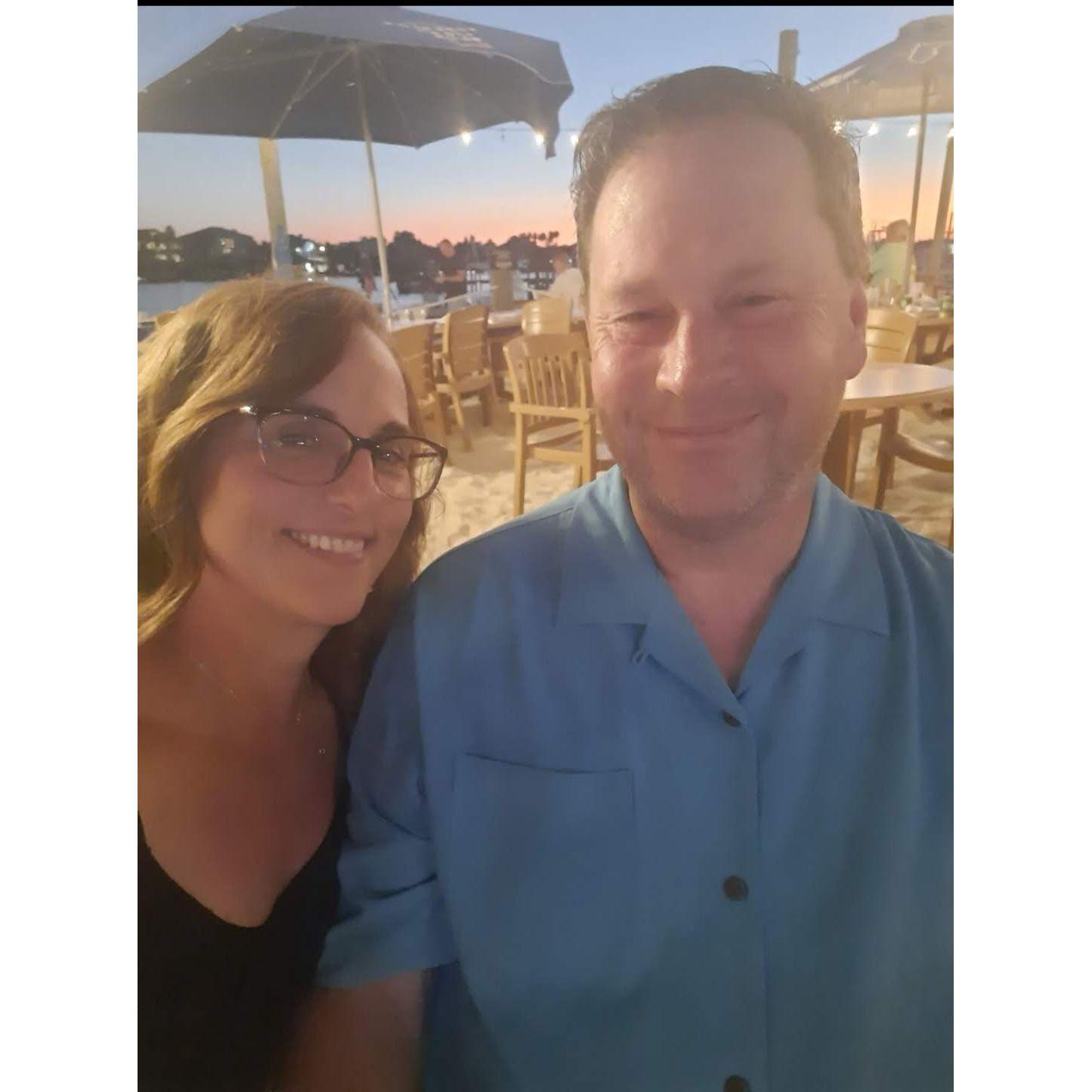 This was taken @ the Florabama Bar at the Florida Gulf Coast. This photo was totally his idea, which may explain why he looks kinda fried.