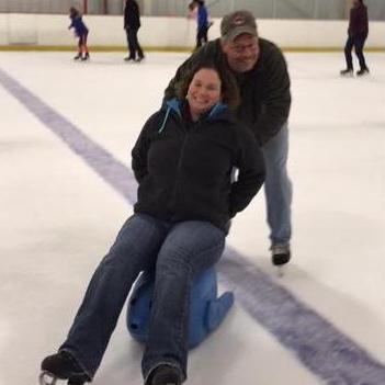 Goofing around on the ice