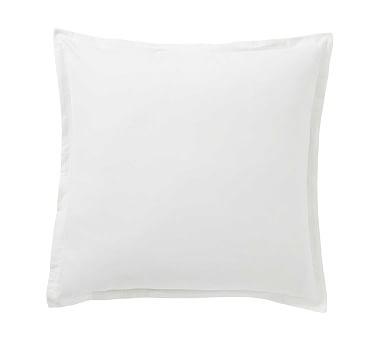 Spencer Washed Organic Cotton Shams - White