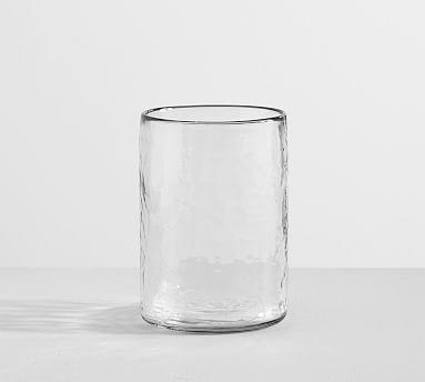 Hammered Glass Tumblers, 15 oz., Set of 4 - Clear
