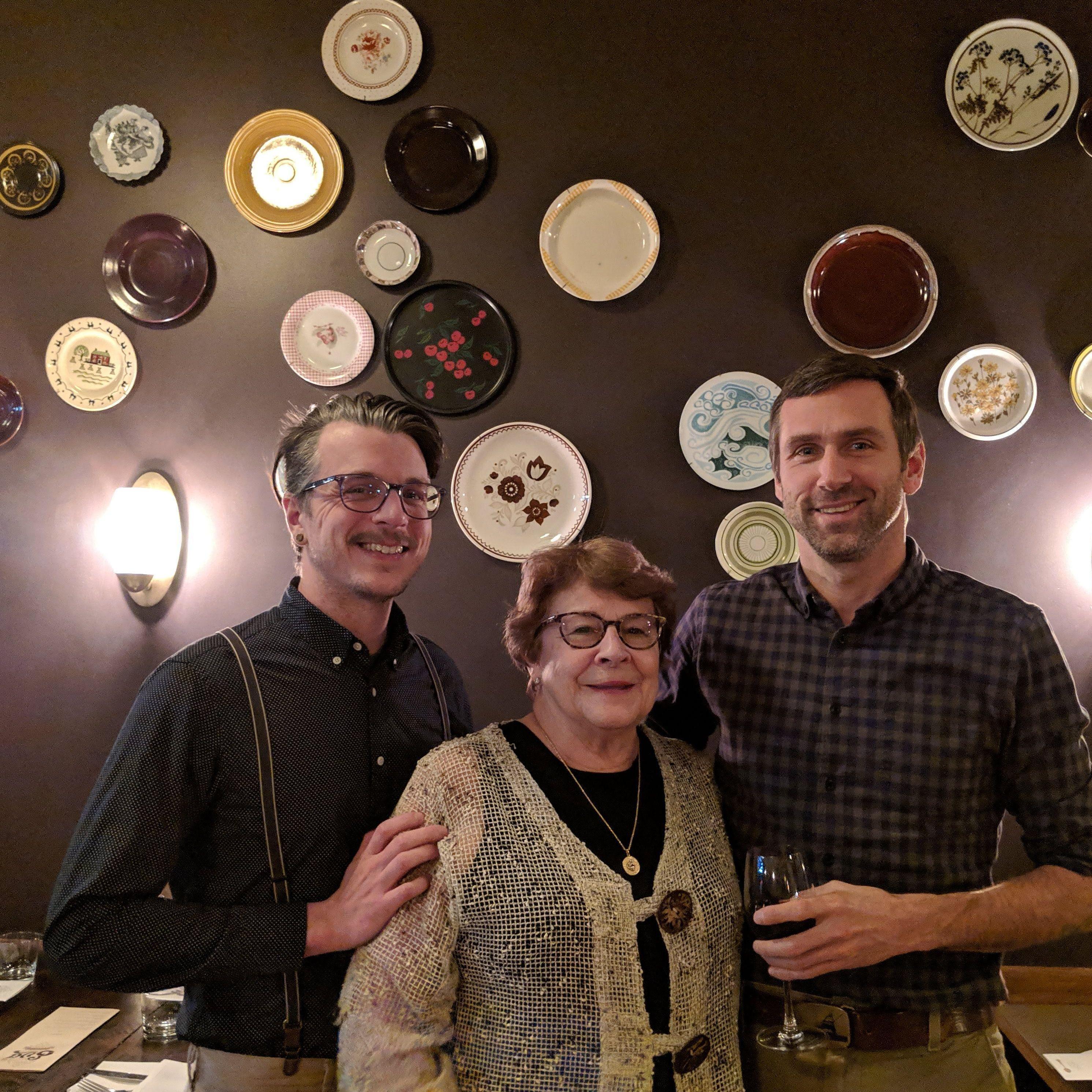 Dinner in Salt Lake City with Austin's mom, Nancy, aka Nancy-Pants.