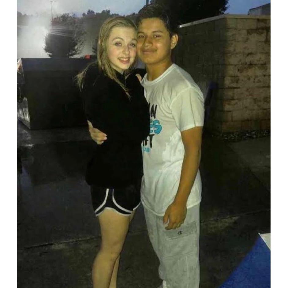 This photo was taken right after our first kiss. It was a few feet from the spot we got engaged, but over two years before at the white-out football game!