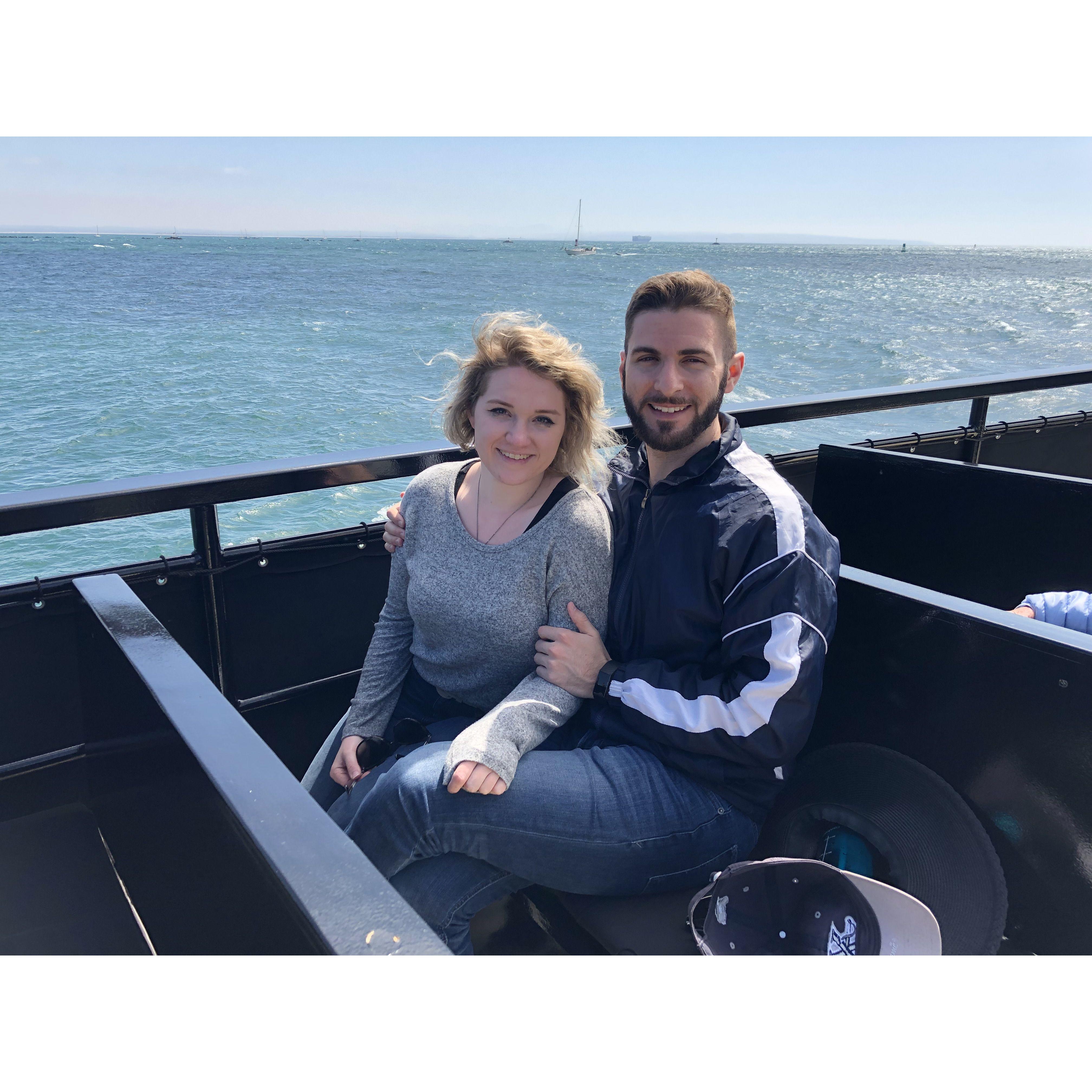 Whale watching in San Diego, CA, 2019.
