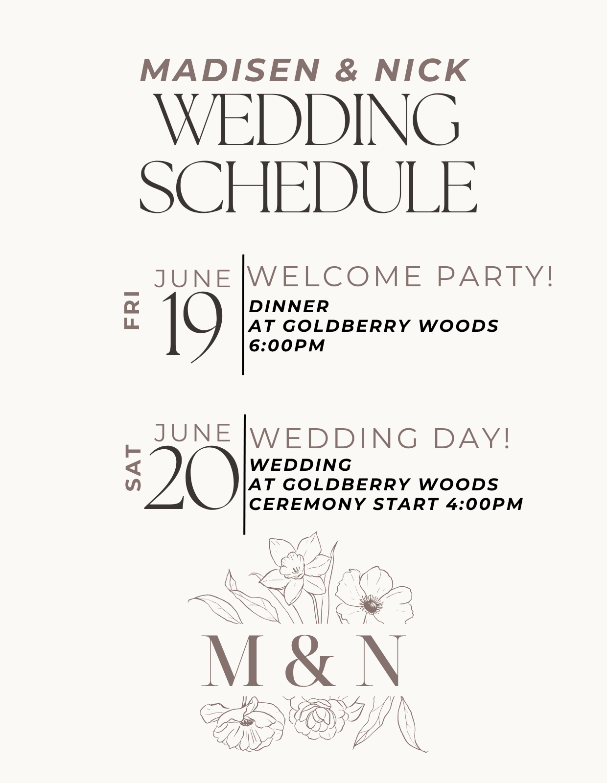 The Wedding Website of Madisen Babich and Nick Mraz