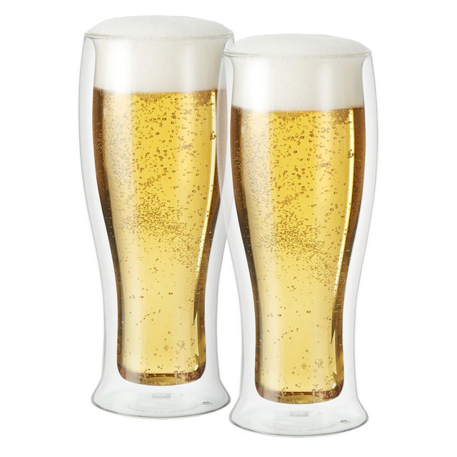 Oggi 2 Piece Double Wall Beer Glass Set