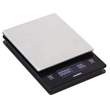 Hario Stainless Steel V60 Drip Coffee Scale and Timer, Metal