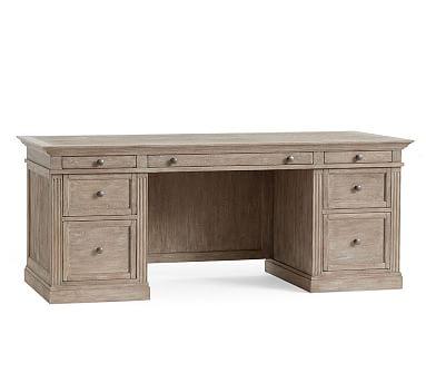 Livingston Large Desk, Gray Wash
