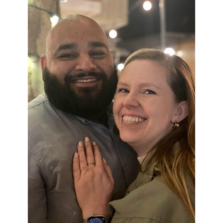 Just after our engagement <3