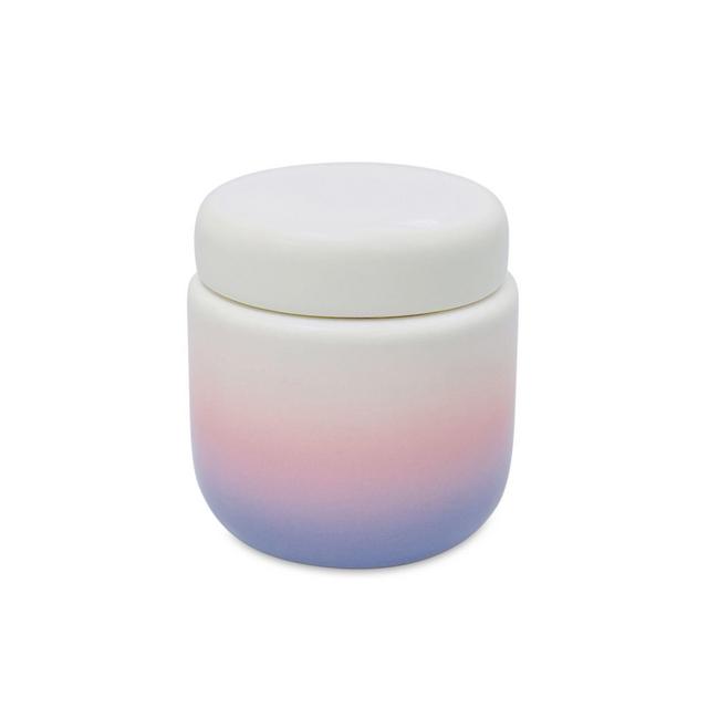 Wild Sage™ Carissa Colorwash Ceramic Bath Jar with Cover in Peach