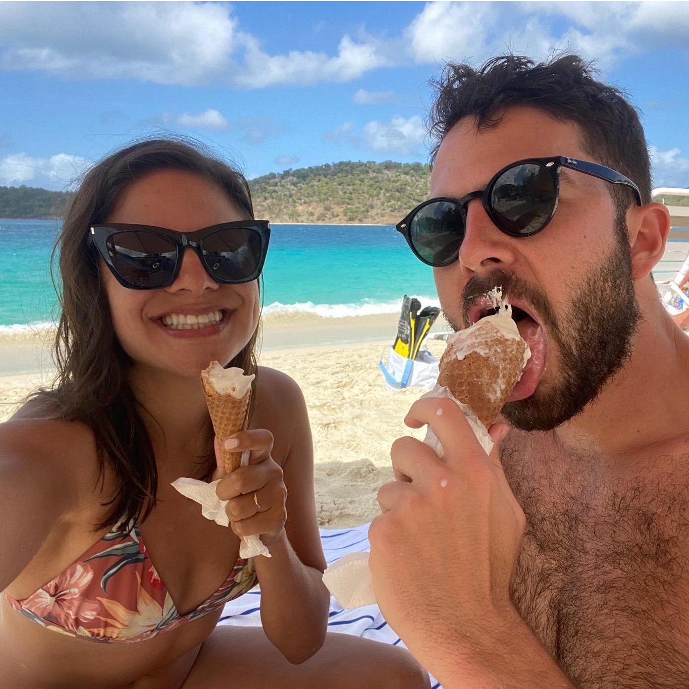 Beach and ice cream?? Can't top that!