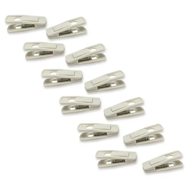Real Simple® 12-count Hanger Clips in Dove