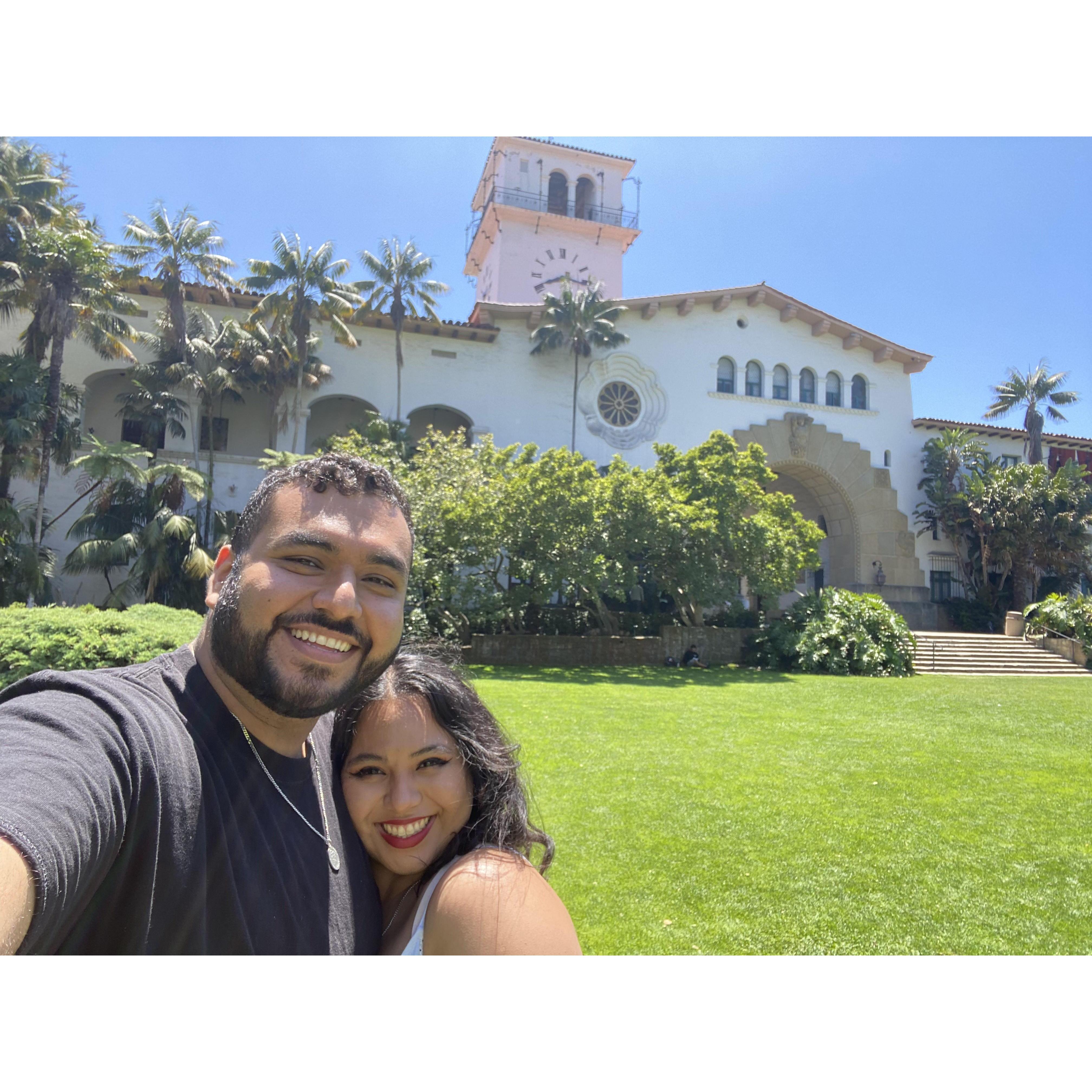 We almost eloped at the Santa Barbara Courthouse!