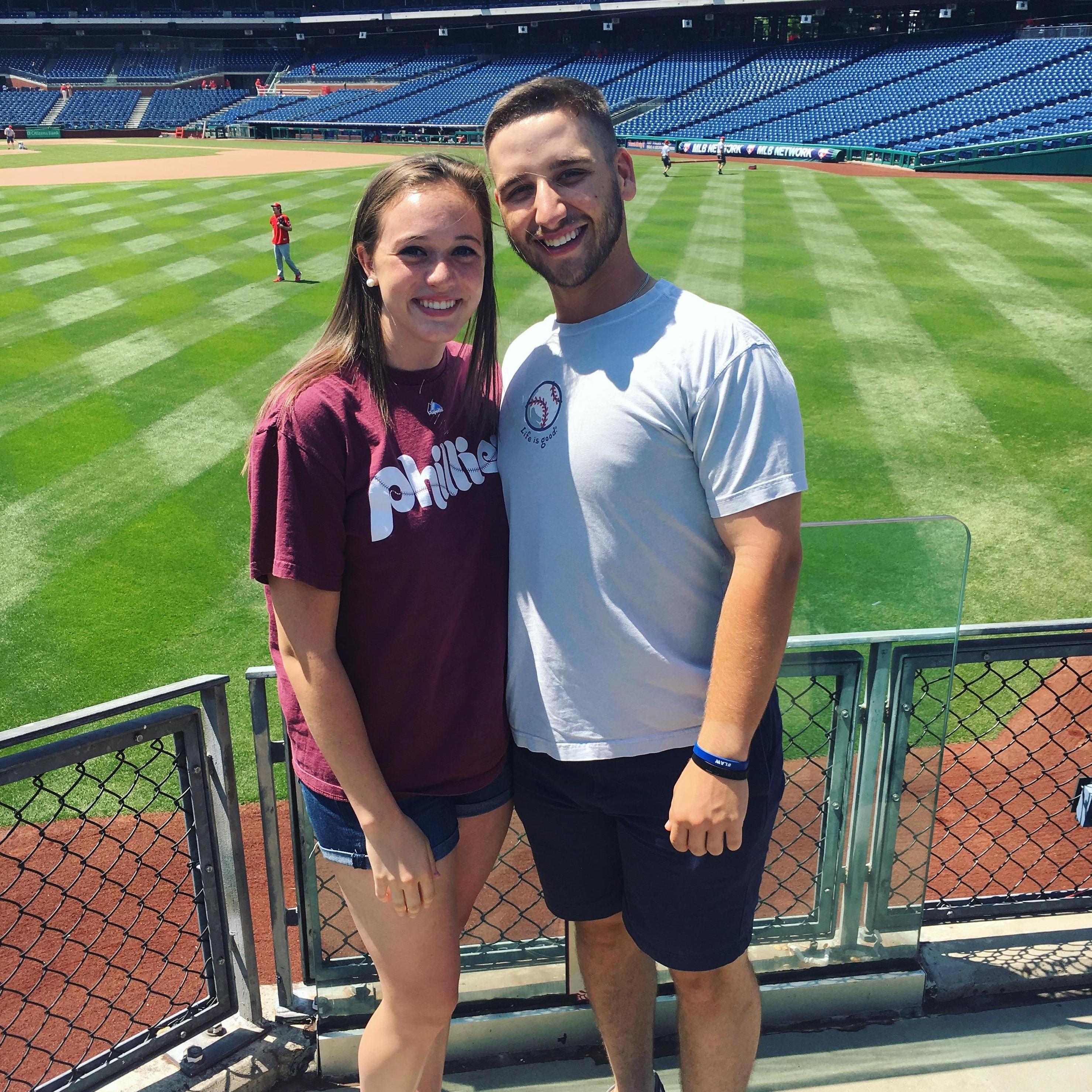First of many professional baseball games. Go Phillies?