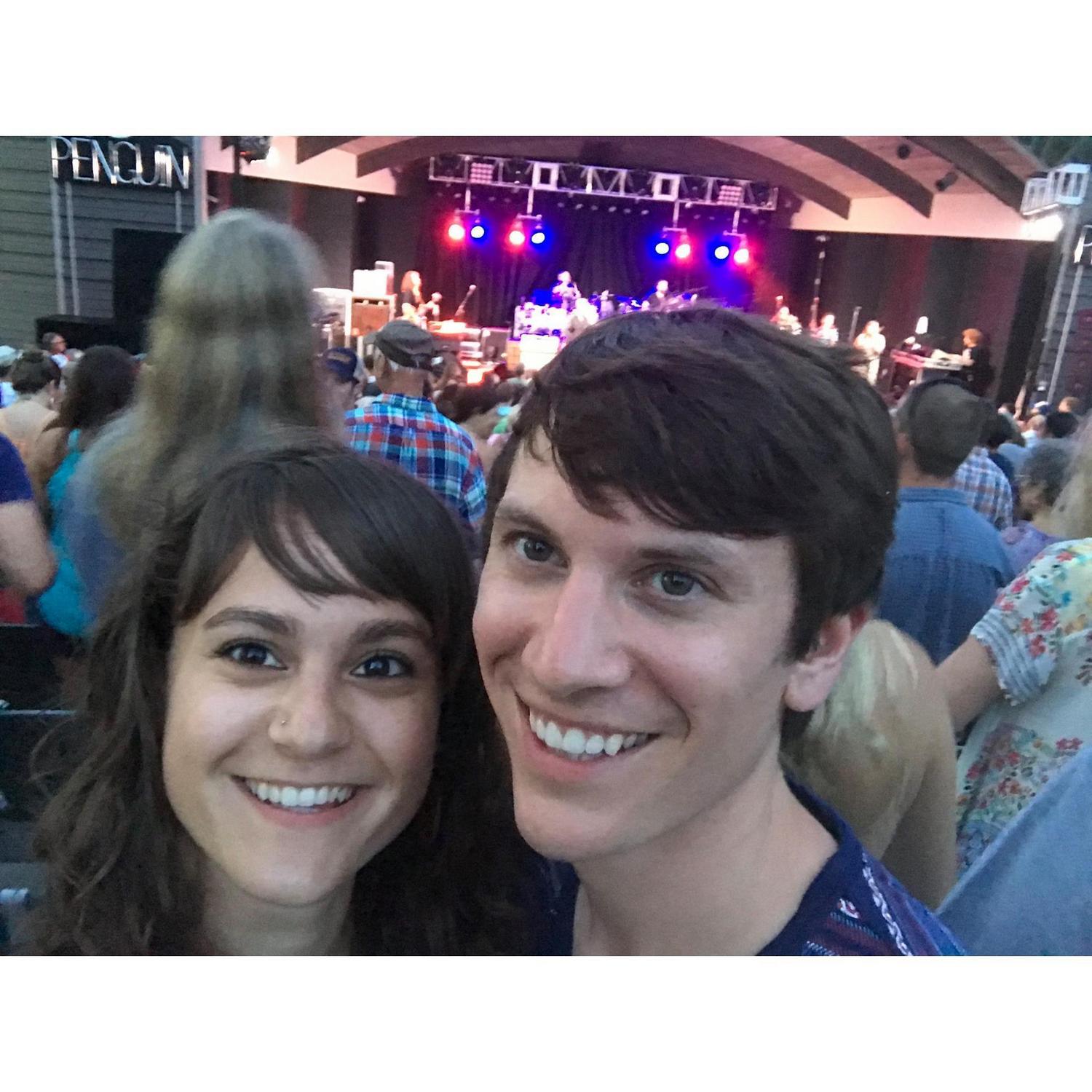 2017 - Seeing some of our favorite musicians -Tedeschi Trucks Band - while on vacation in North Carolina.