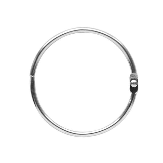 Maytex Metal Circular Shower Ring, Chrome, Set of 12