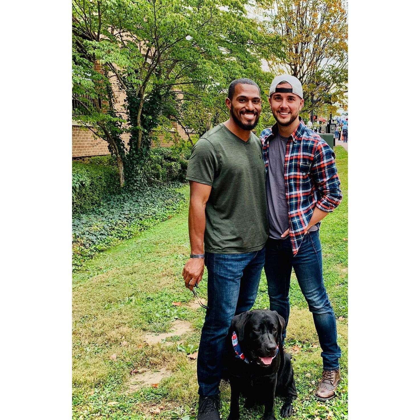 One of our very first pictures ever taken with each other, just before heading to the Fairfax Fall Festival.