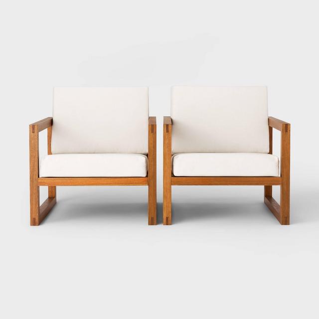 Kaufmann Wood Patio Club Chair - Linen - Project 62™