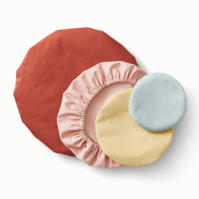 Esembly Bowl Caps Waterproof, Washable Lids, Clay
