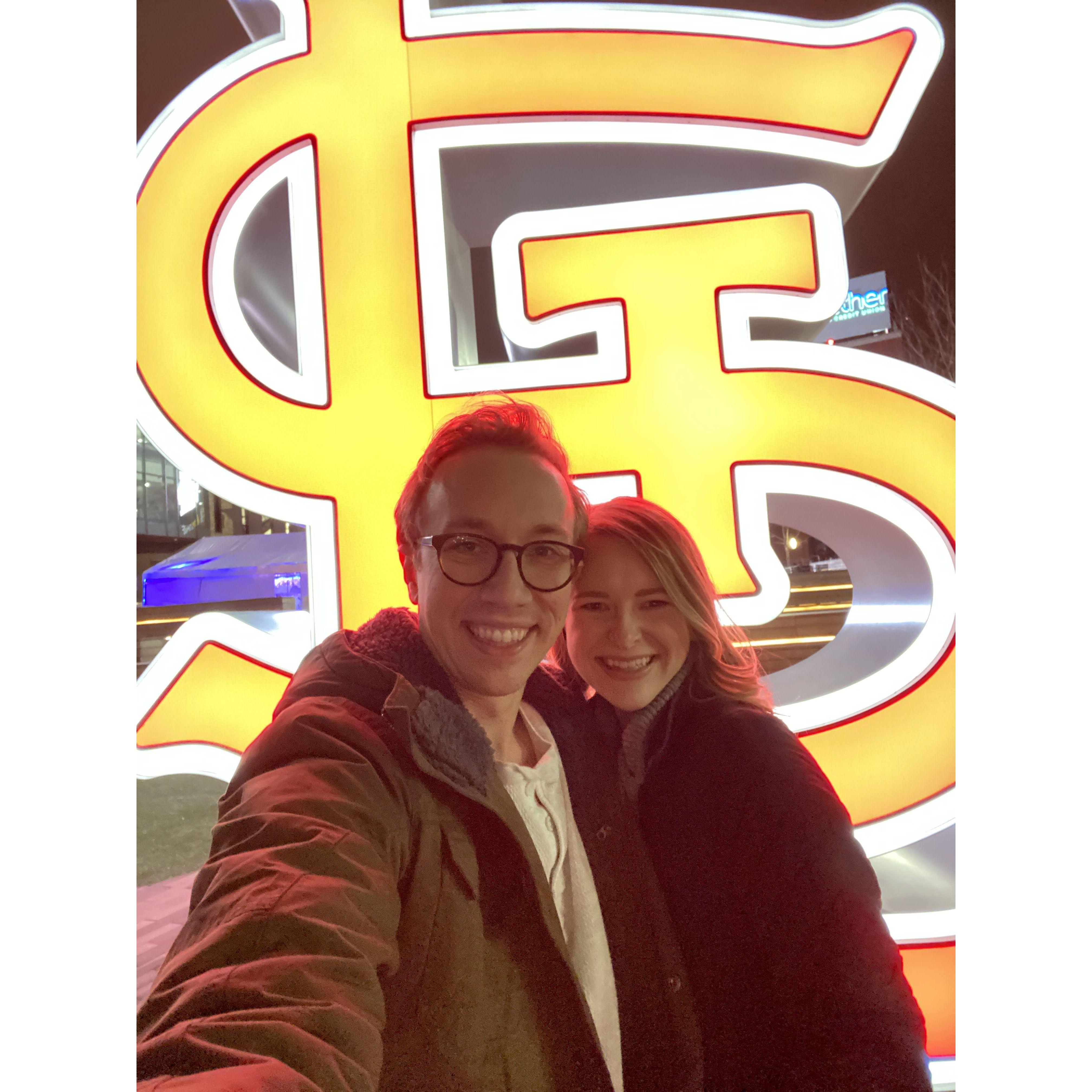 The night we came "official" in St. Louis during the beginning of our road trip to Houston!