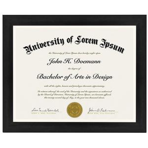 Americanflat Document Frame - Made to Display Certificates 8.5x11 Inch - Document Frames, Certificate Frames, Standard Paper Frame
