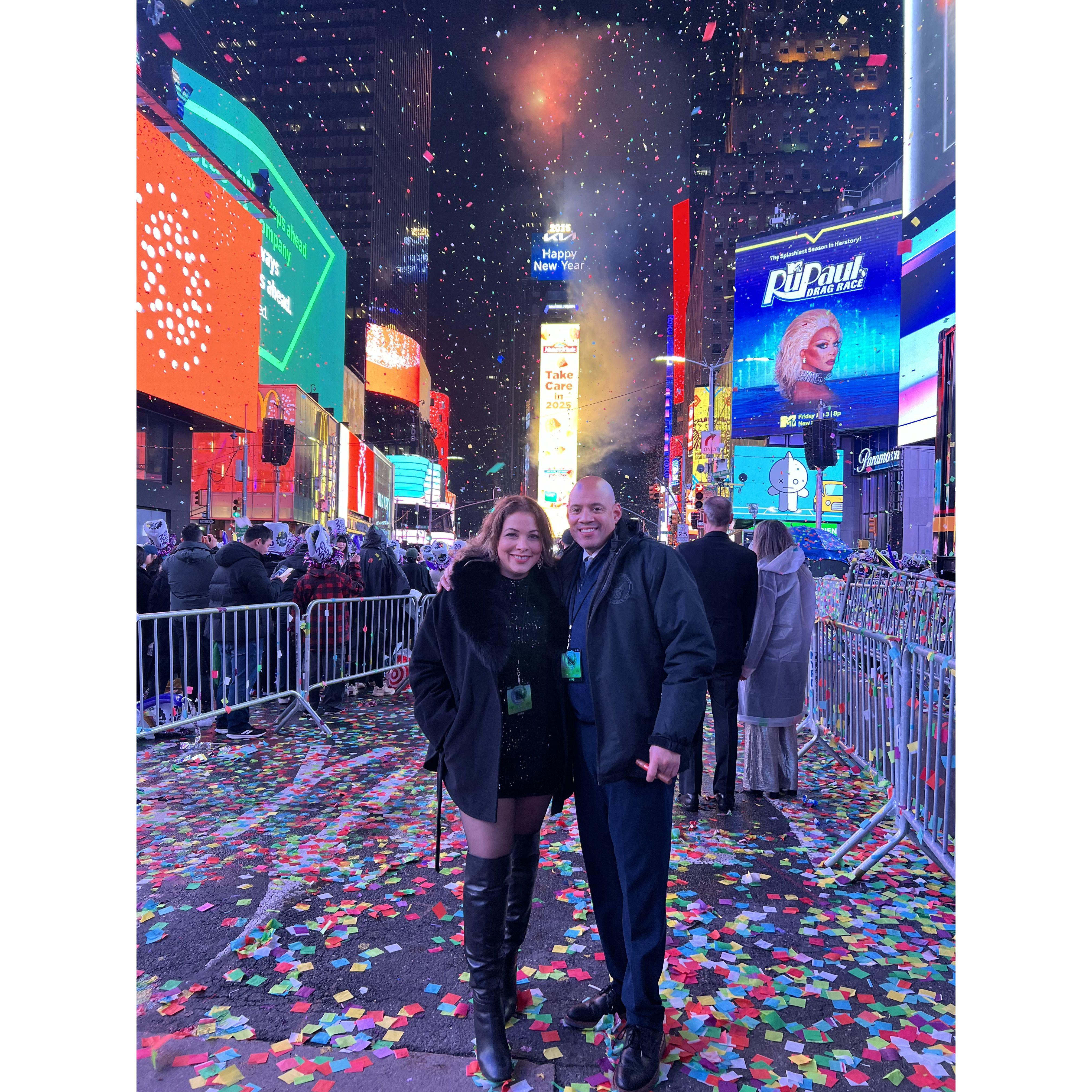 New Year's Eve in Times Square. Just us.