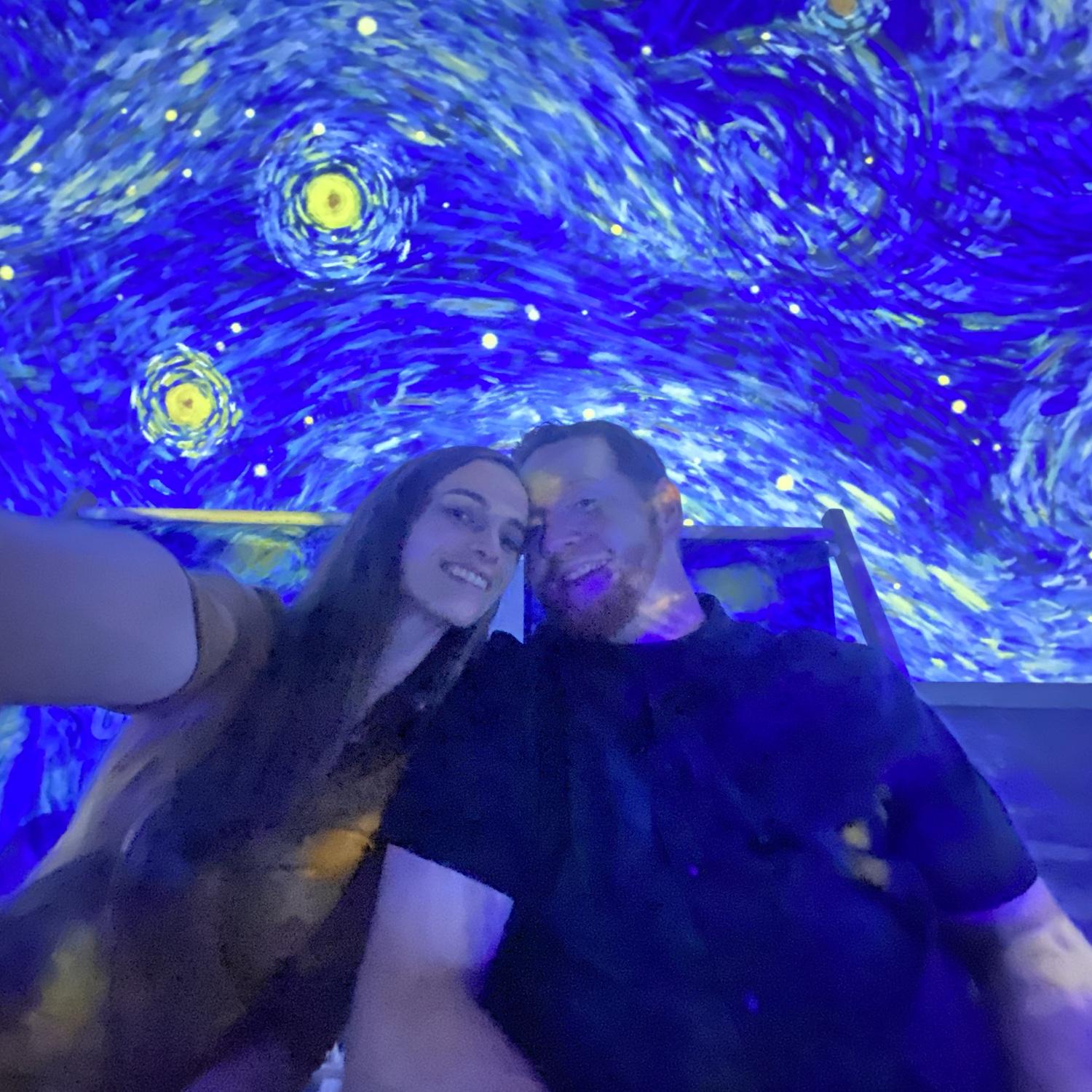 Under the Starry Night at the Van Gogh Museum. Oct. 21, 2023