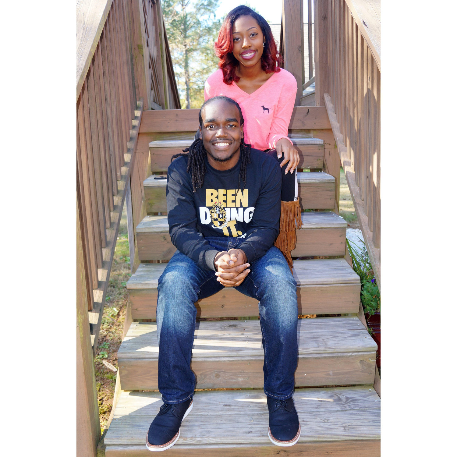2015: Our first Thanksgiving together! We spent it with Candace's family at her aunt's house in Atlanta.