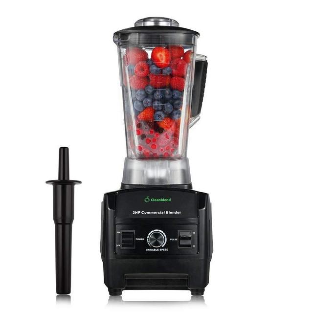Cleanblend Commercial Blender - 64 Oz Countertop Blender 1800 Watt Base - High Performance Ice Crusher - Large Smoothie Blender, Food Processor Frozen Fruit or Hot Soups