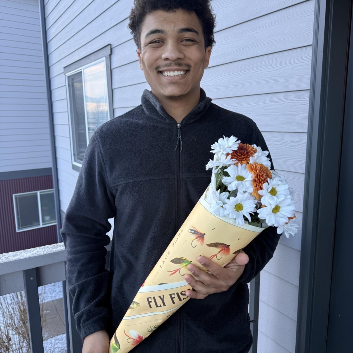 Boys get flowers too!