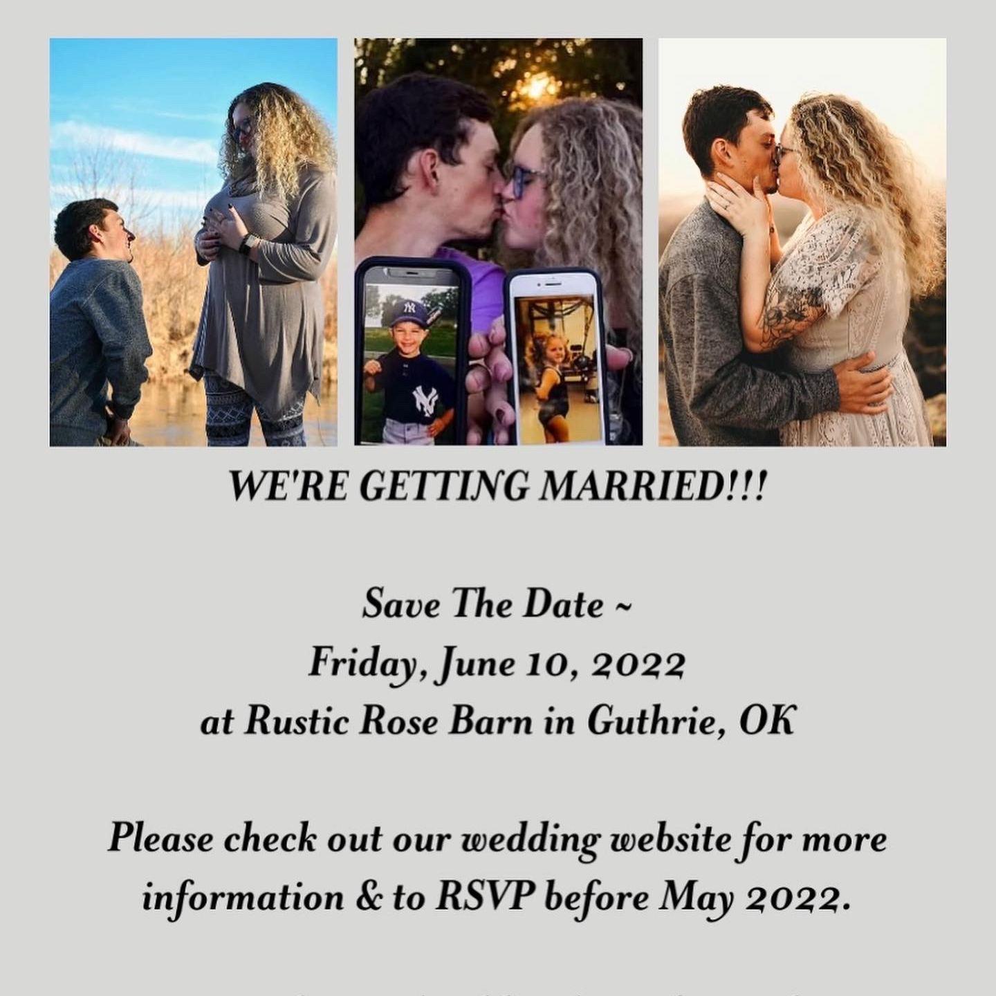 Back of Save the Date! 