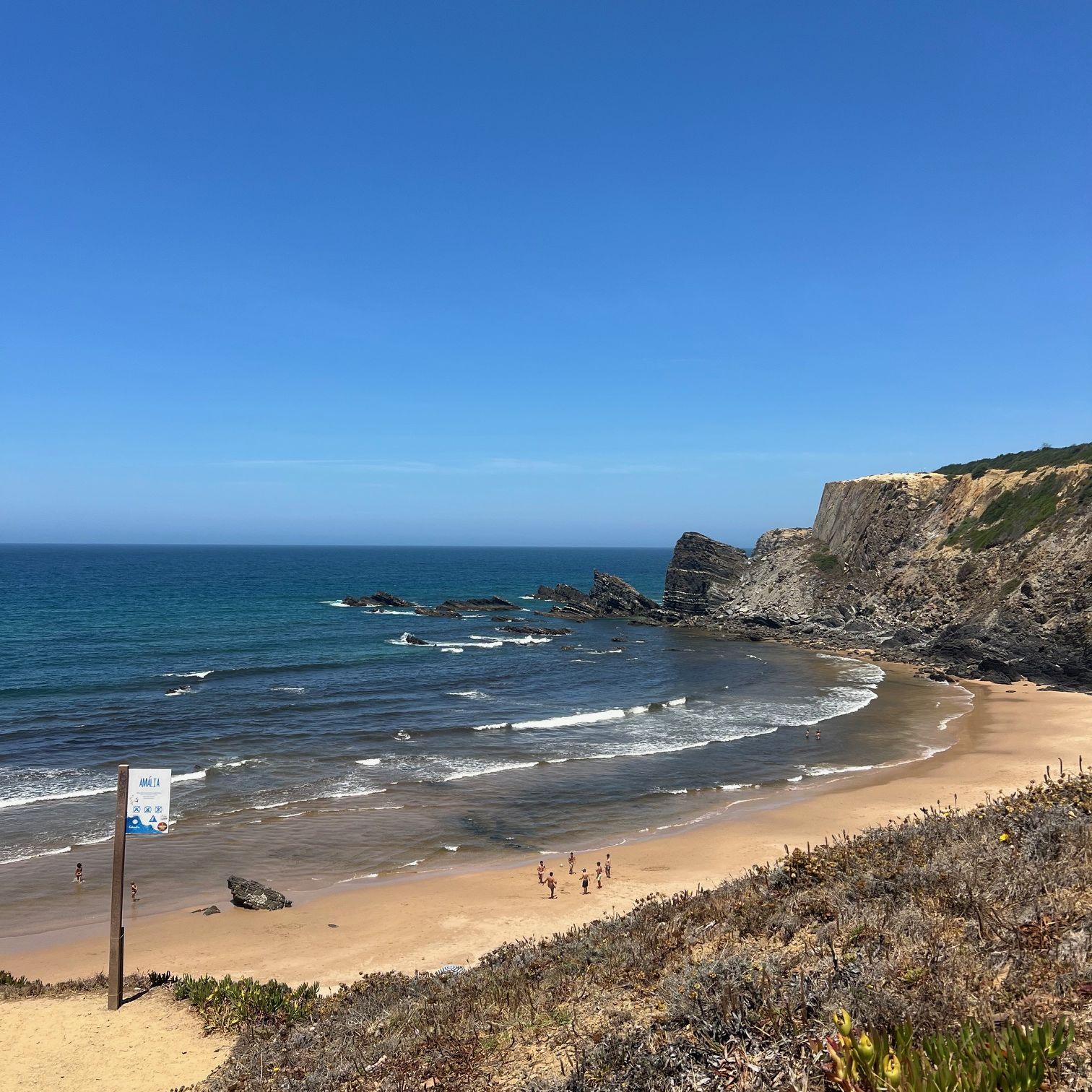 Praia Da Amalia- where we will have our beach day!
