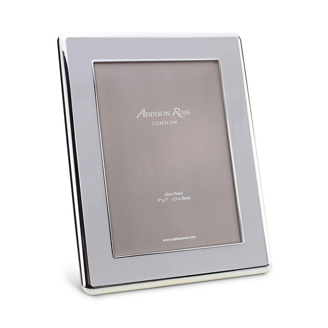 Addison Ross Silver & Chiffon Curved Frame, 8" x 10"