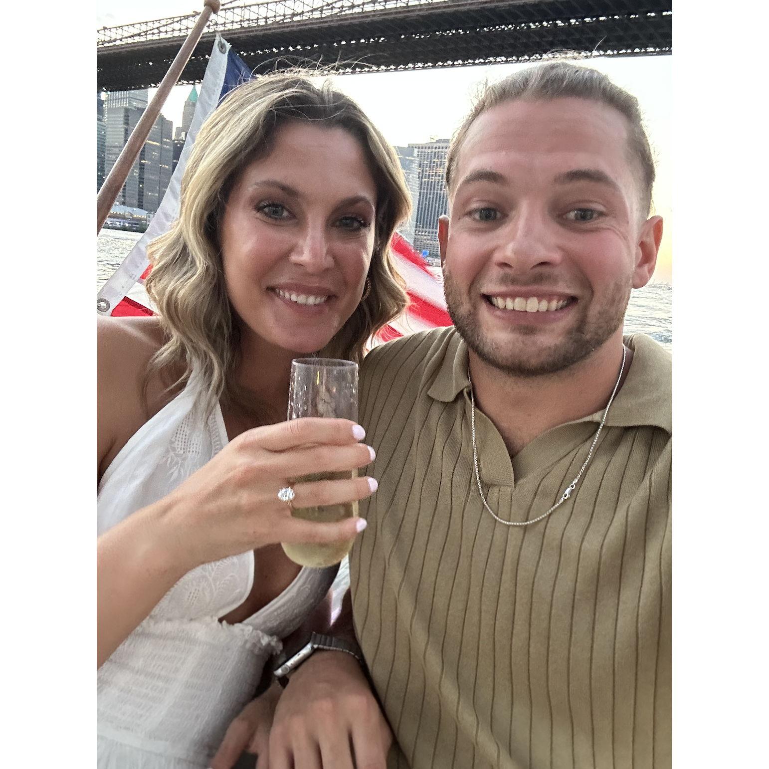 All smiles after our engagement :)