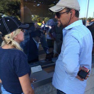 My first NFL game, Cowboys at ATT Stadium. They could not find our tickets at will call. We were not happy. lol They misspelled Sean's name. The tix were there the whole time. grrr....