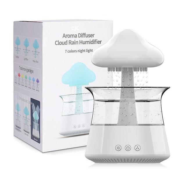Cloud Rain Humidifier for Bedroom & Large Room - Essential Oil Diffuser with 7 Colors LED Lights - Whole House Coverage - Auto Shut-Off - It Can Work for Up to 8-10 Days with Full Water