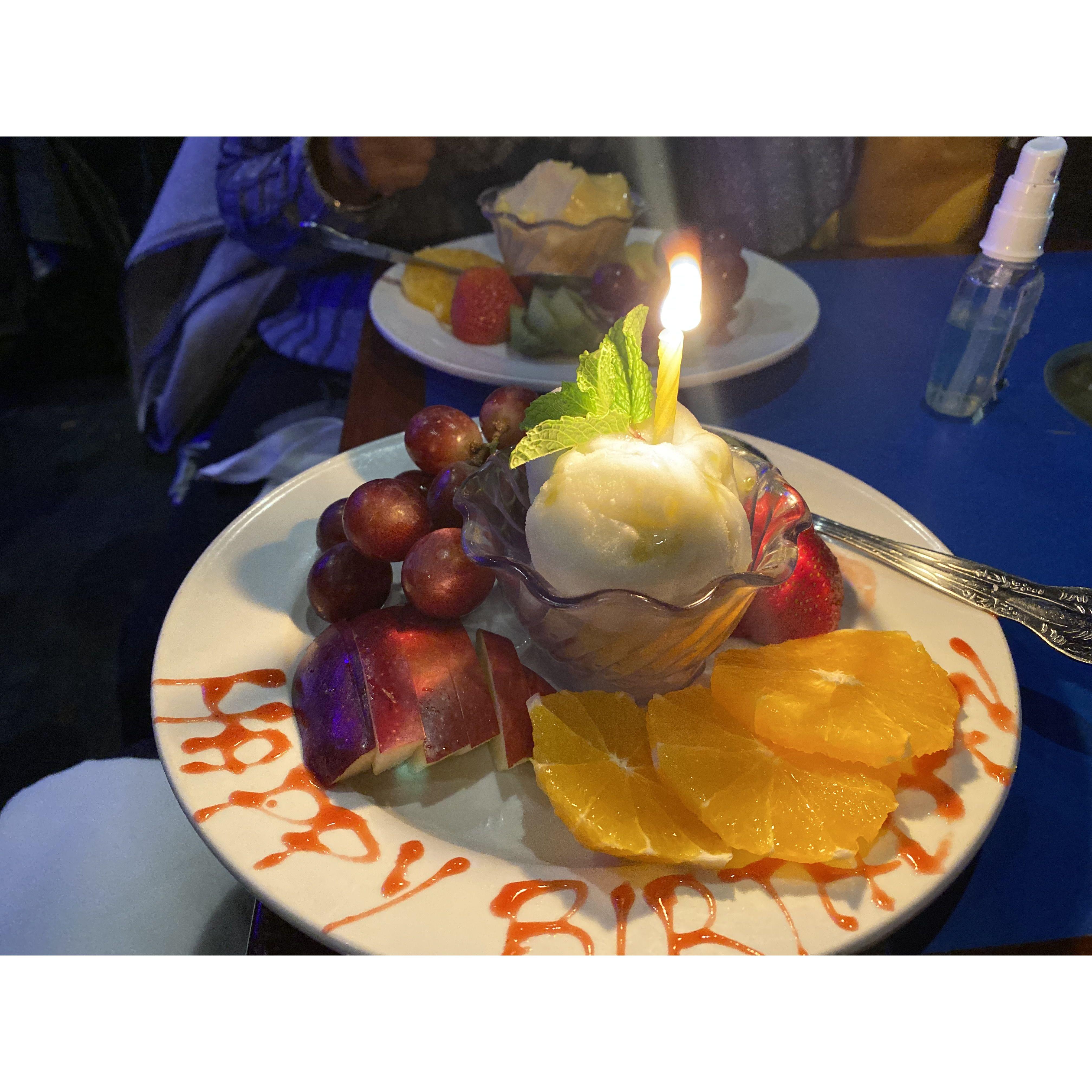 Ricky's birthday surprise at the Blue Note Jazz Club, NYC.