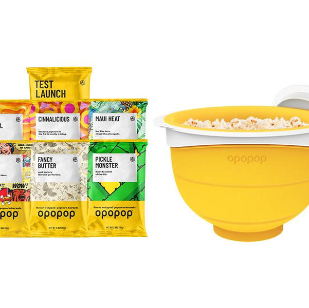 Opopop Popcorn Popper - Flavor Wrapped Kernels Discovery Kit