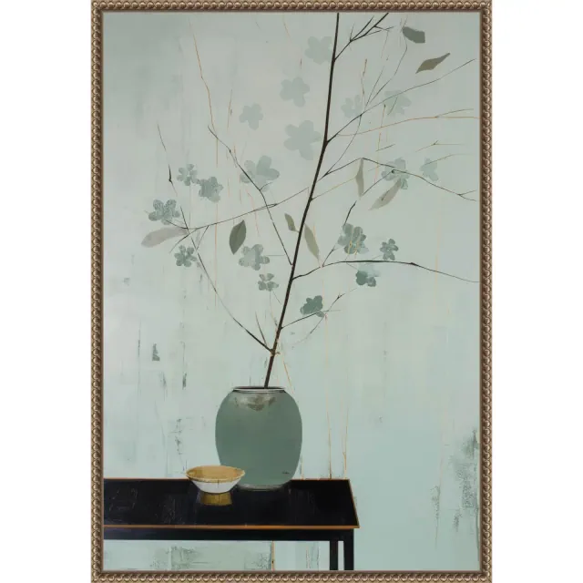 Amanti Art Branch in Vase by Treechild Canvas Wall Art Print Framed 16 x 23-in.