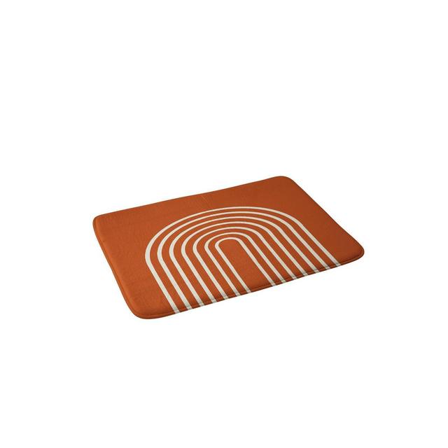 Grace Terracota Memory Foam Bath Mat Orange - Deny Designs