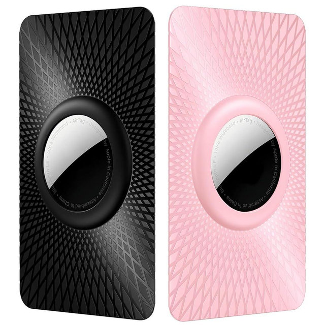 for Airtag Wallet Holder 2 Pack,Ultra Thin Card Holder Compatible with Apple Airtag Case for Purse, Handbag, Backpack Wallet, Clutch Bag