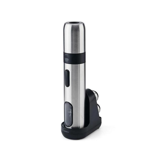 Rabbit Electric Corkscrew and Preserver, Stainless Steel